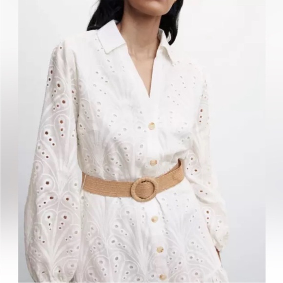Mango eyelet shirt dress - Picture 4 of 9
